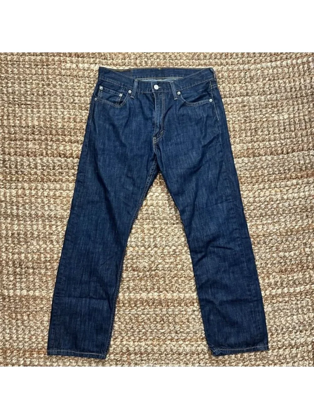 Levi's 513 Slim Straight Jeans Mens Size 33x30 Blue Denim Pants W33 L30
